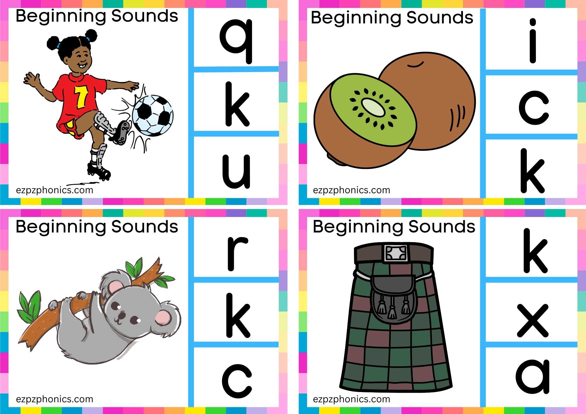 Letter K Look At The Image And Clip The Correct Letter Clip Group 2